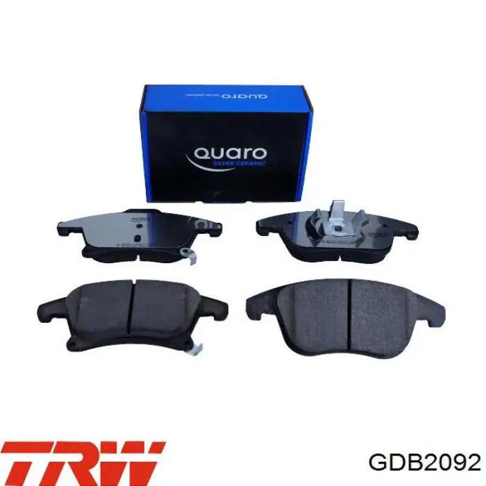 Compre GDB2092 TRW Sapatas do freio dianteiras de disco