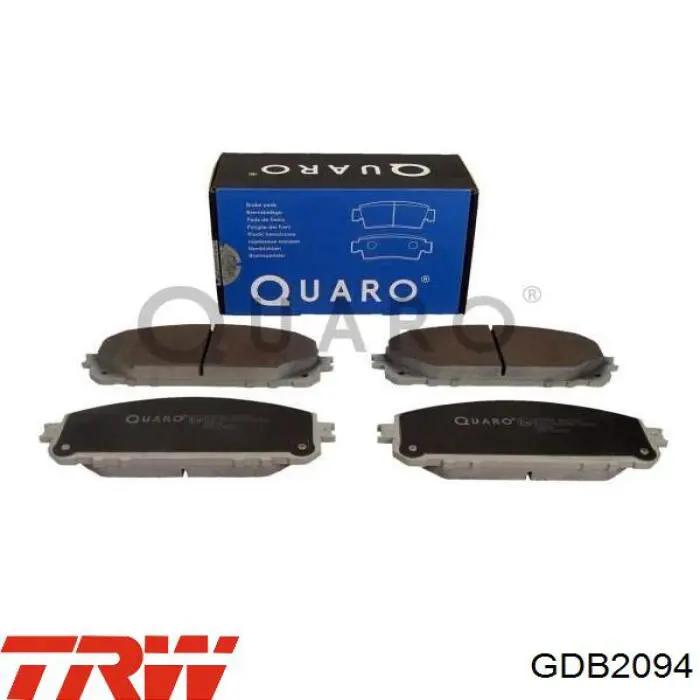 Sapatas do freio dianteiras de disco TRW GDB2094 preço, a partir de 50,74 USD