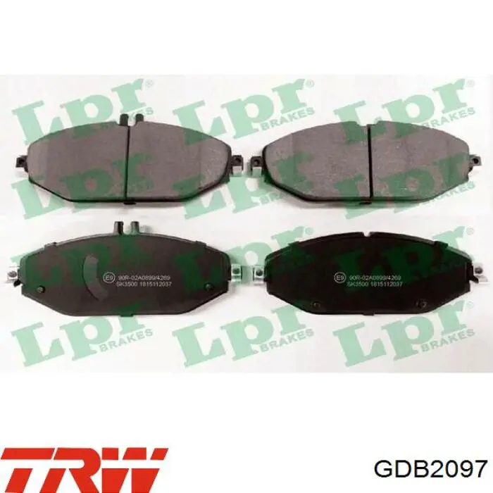Compre GDB2097 TRW Sapatas do freio dianteiras de disco