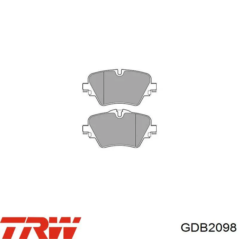 Sapatas do freio dianteiras de disco TRW GDB2098 preço, a partir de 48,92 USD