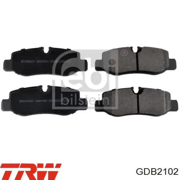 Sapatas do freio traseiras de disco TRW GDB2102 preço, a partir de 29,53 USD