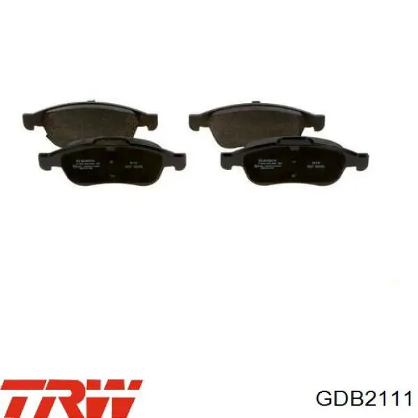 Compre GDB2111 TRW Sapatas do freio dianteiras de disco
