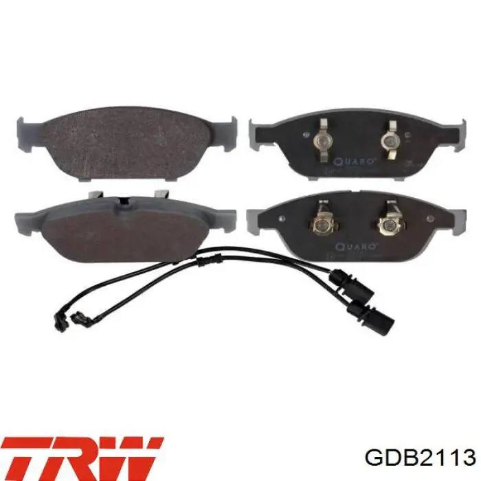 Compre GDB2113 TRW Sapatas do freio dianteiras de disco