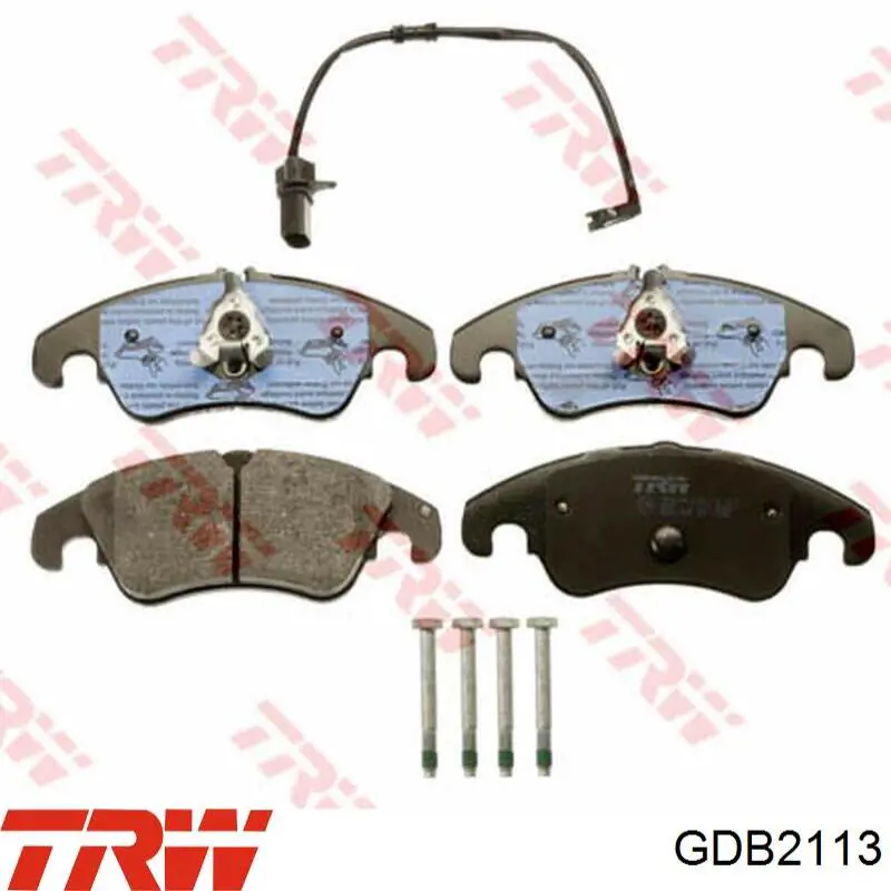 Sapatas do freio dianteiras de disco TRW GDB2113 preço, a partir de 66,58 USD
