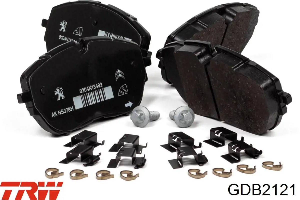 Compre GDB2121 TRW Sapatas do freio dianteiras de disco