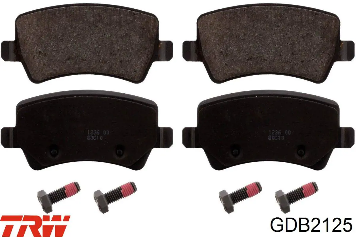 Compre GDB2125 TRW Sapatas do freio traseiras de disco