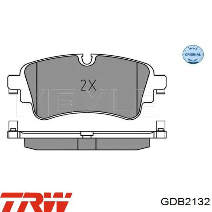 Compre GDB2132 TRW Sapatas do freio traseiras de disco