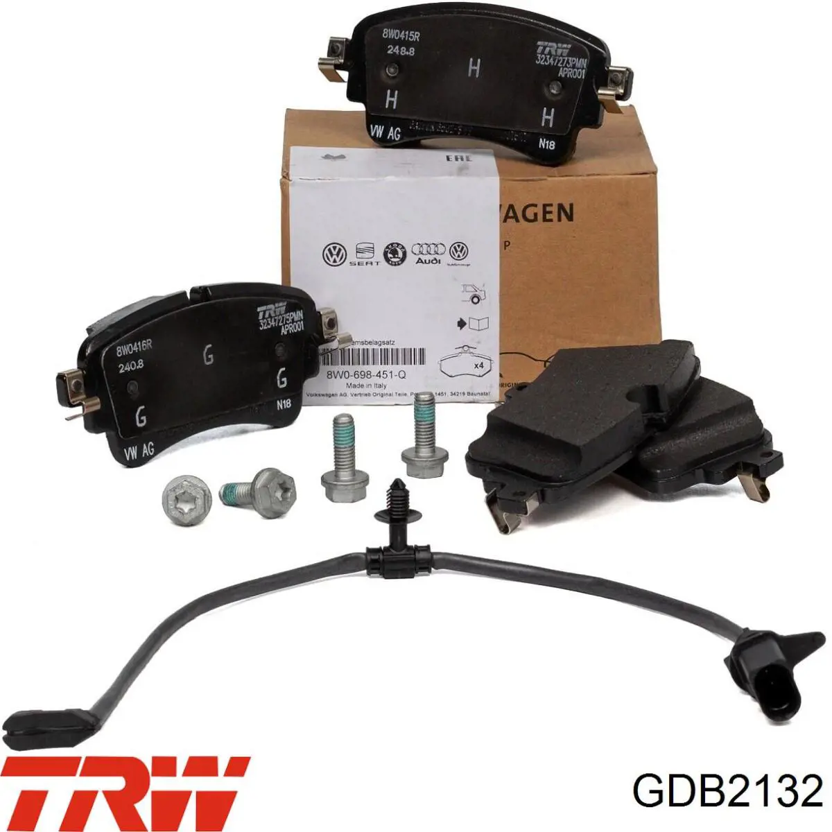 Sapatas do freio traseiras de disco TRW GDB2132 preço, a partir de 36,34 USD
