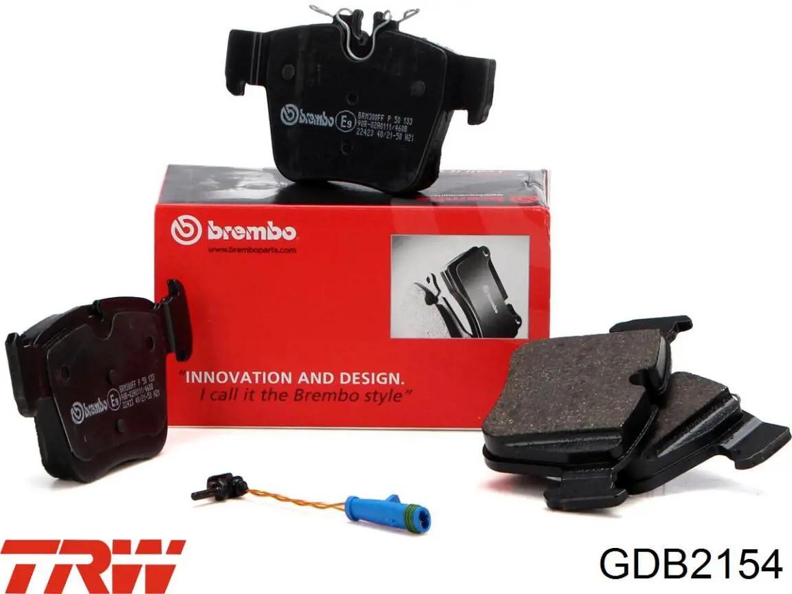Compre GDB2154 TRW Sapatas do freio traseiras de disco