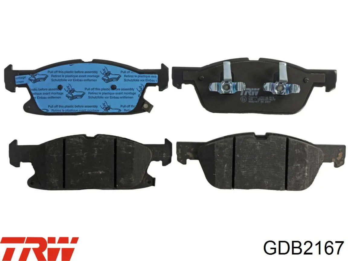 Compre F2GZ2001Q Ford Sapatas do freio dianteiras de disco