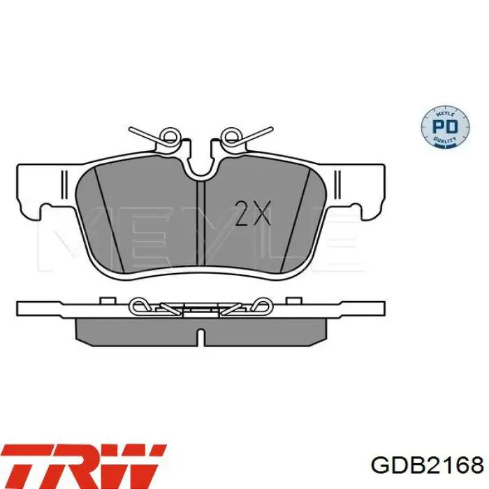 Sapatas do freio traseiras de disco TRW GDB2168 preço, a partir de 32,77 USD