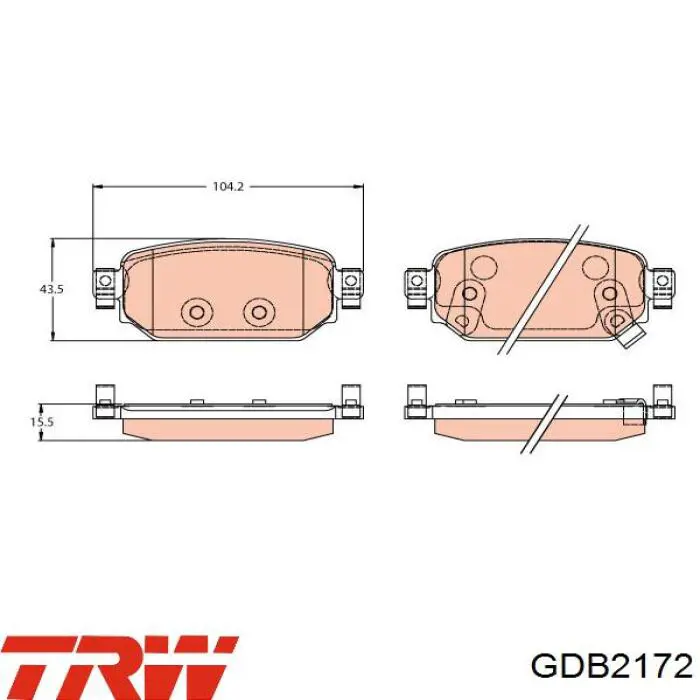 Compre D2Y12643Z Mazda Sapatas do freio traseiras de disco
