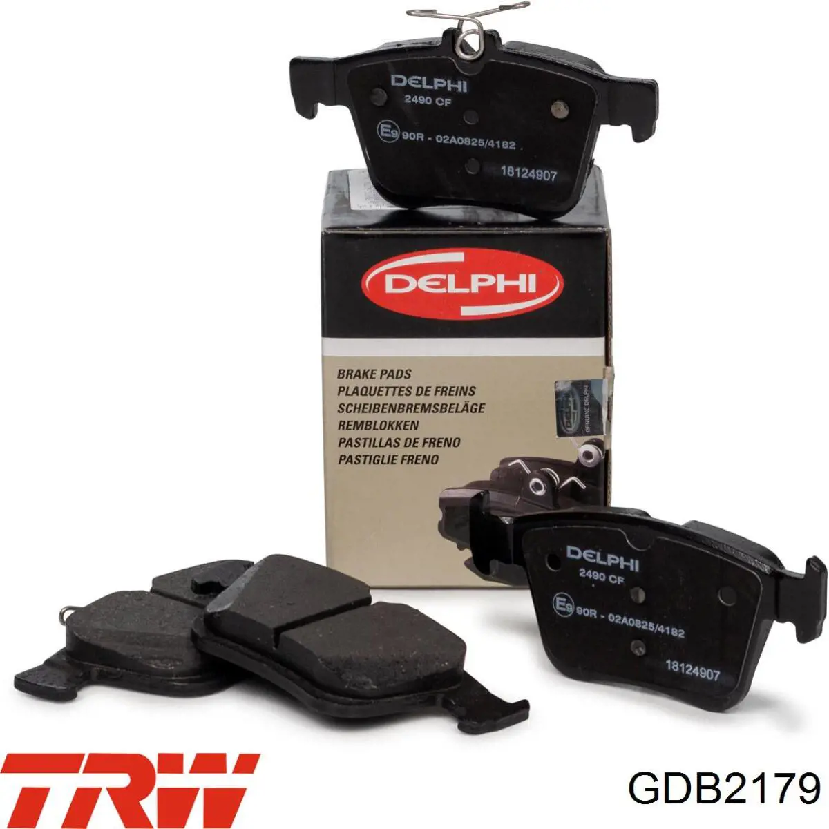 Compre GDB2179 TRW Sapatas do freio traseiras de disco