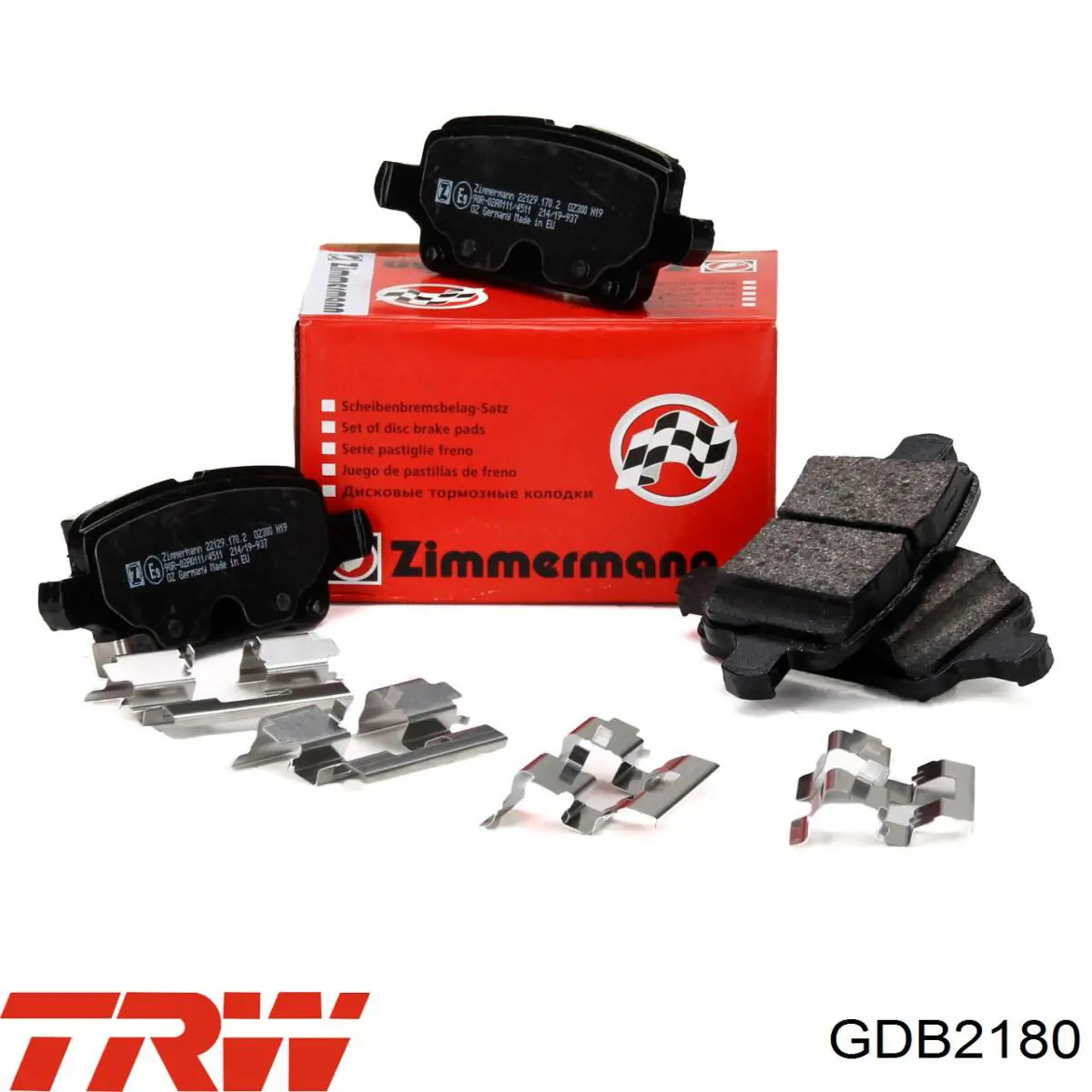 Compre GDB2180 TRW Sapatas do freio traseiras de disco