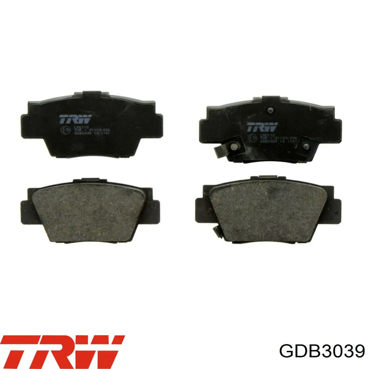 Sapatas do freio traseiras de disco TRW GDB3039 preço, a partir de 33,29 USD