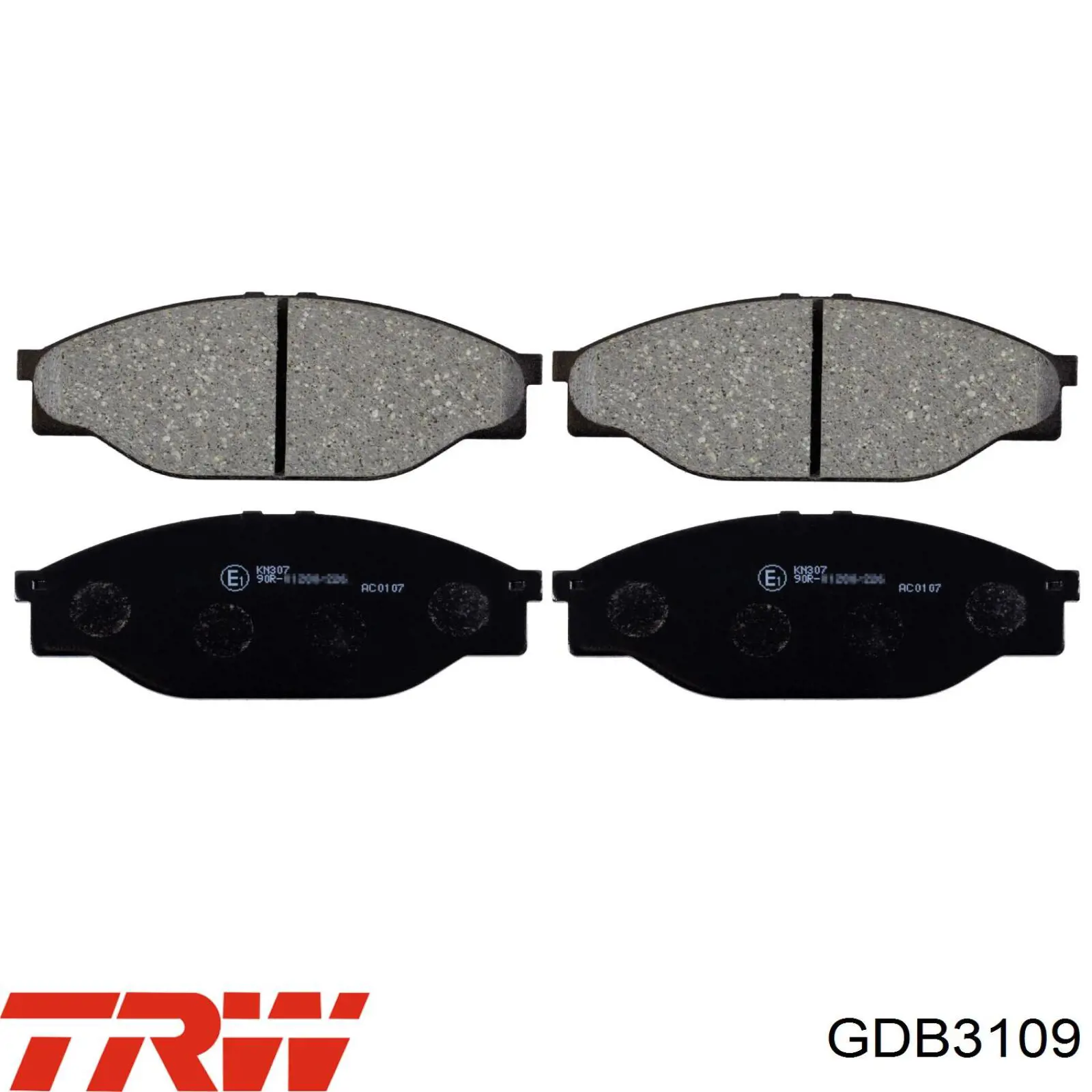 Compre GDB3109 TRW Sapatas do freio dianteiras de disco