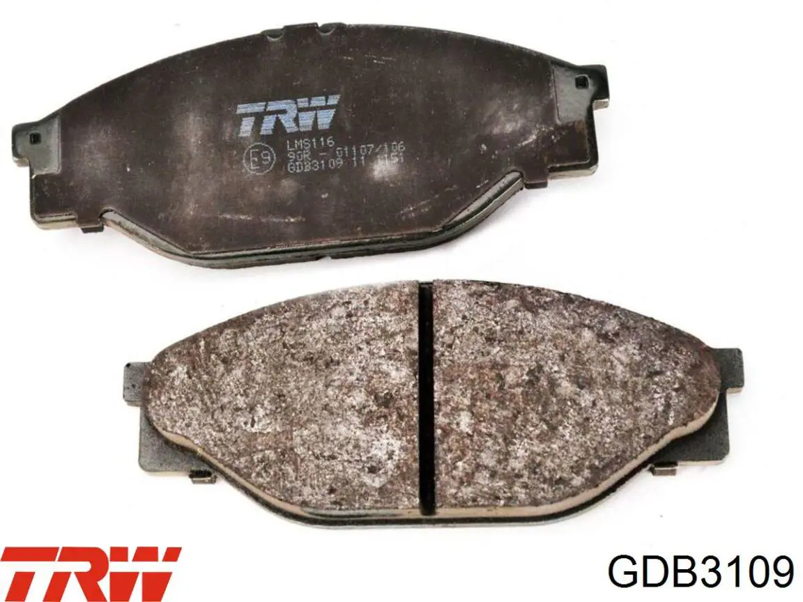 Sapatas do freio dianteiras de disco TRW GDB3109 preço, a partir de 33,08 USD