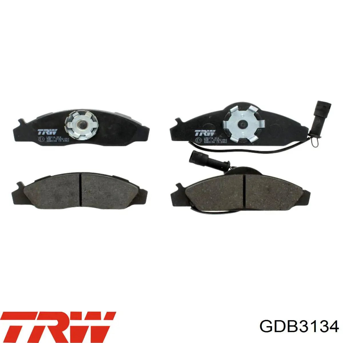 Sapatas do freio dianteiras de disco TRW GDB3134 preço, a partir de 53,83 USD
