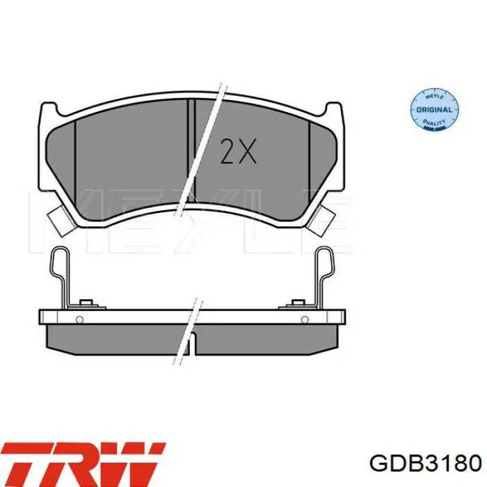 Compre GDB3180 TRW Sapatas do freio dianteiras de disco