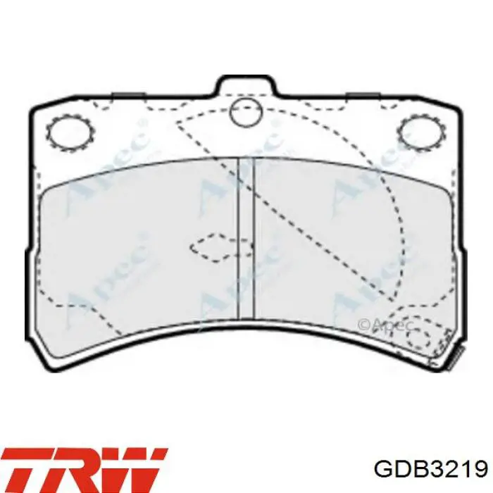 Compre GDB3219 TRW Sapatas do freio dianteiras de disco