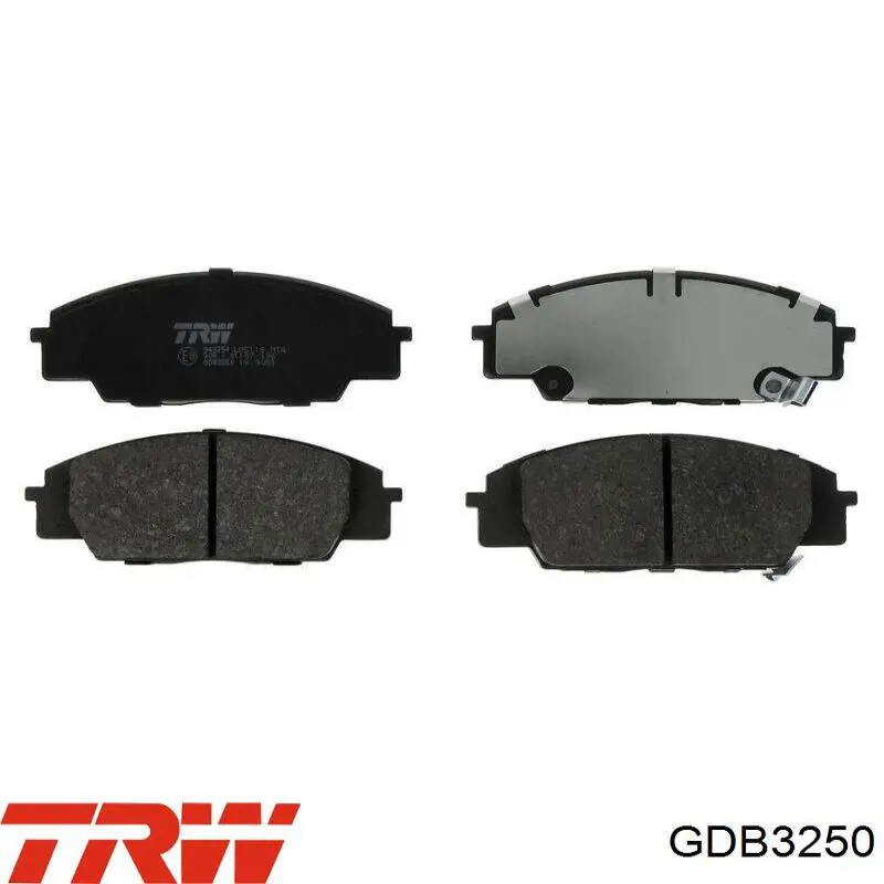 Sapatas do freio dianteiras de disco TRW GDB3250 preço, a partir de 32,88 USD