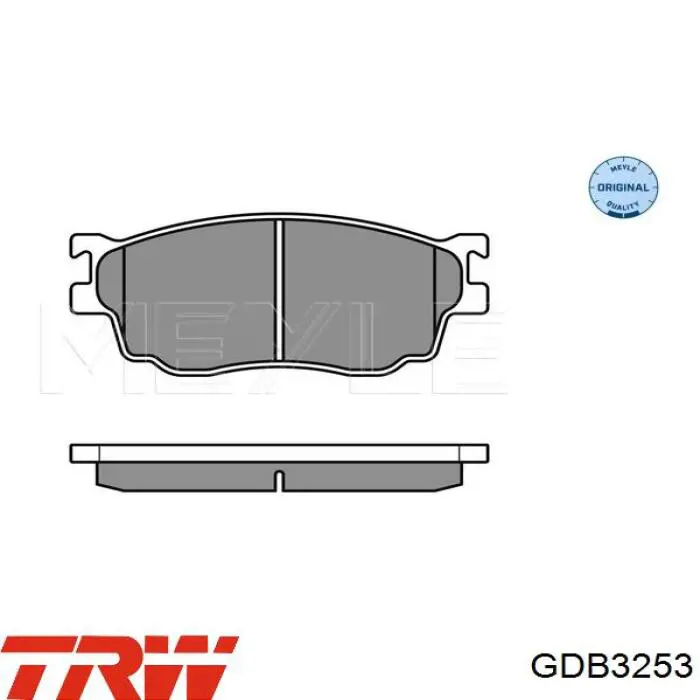 Compre GDB3253 TRW Sapatas do freio dianteiras de disco