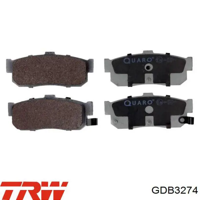 Sapatas do freio traseiras de disco TRW GDB3274 preço, a partir de 35,43 USD