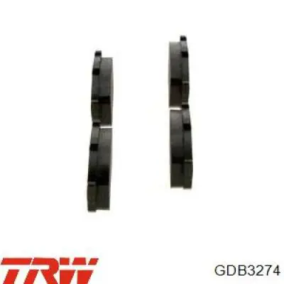Compre GDB3274 TRW Sapatas do freio traseiras de disco