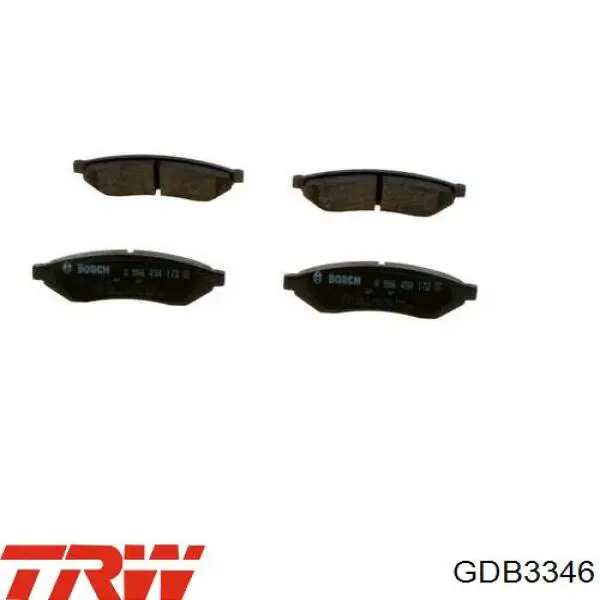 Compre GDB3346 TRW Sapatas do freio traseiras de disco