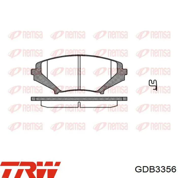 Compre GDB3356 TRW Sapatas do freio dianteiras de disco