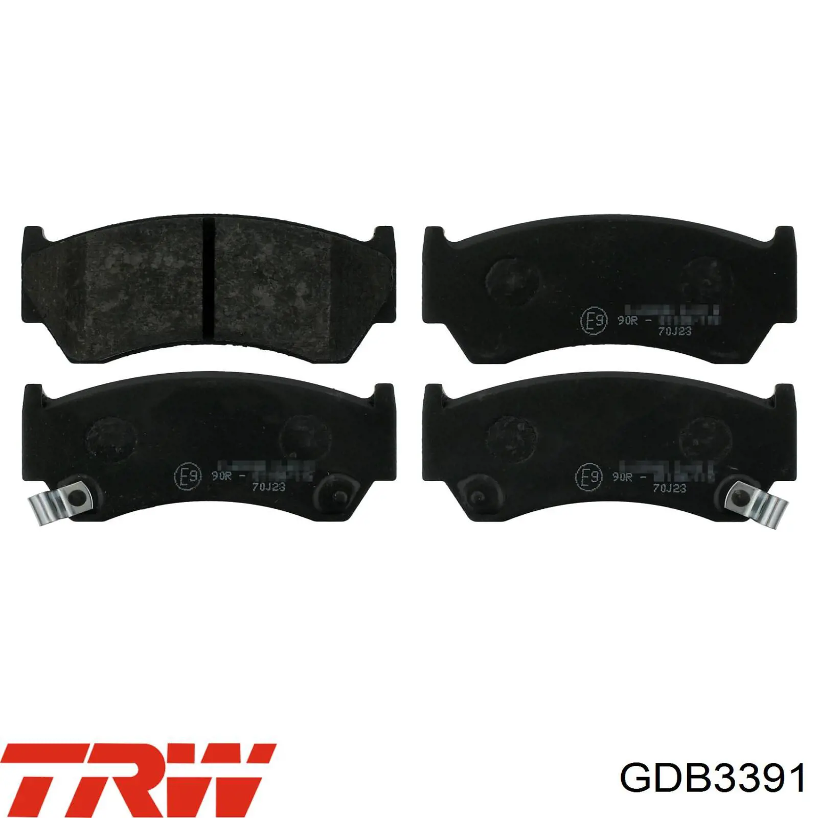 Compre GDB3391 TRW Sapatas do freio dianteiras de disco