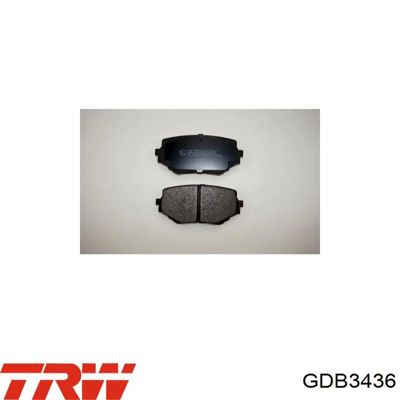 Compre GDB3436 TRW Sapatas do freio dianteiras de disco