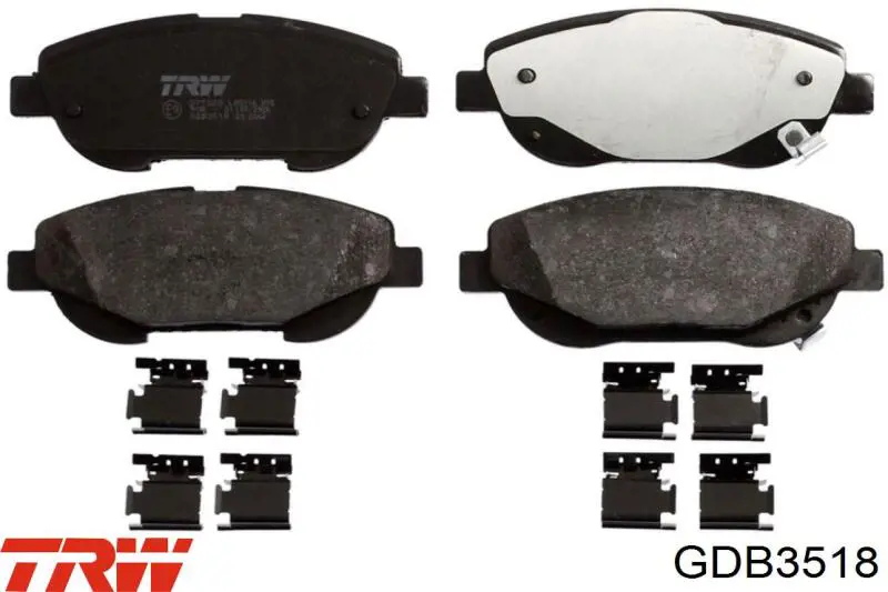 Sapatas do freio dianteiras de disco TRW GDB3518 preço, a partir de 54,91 USD