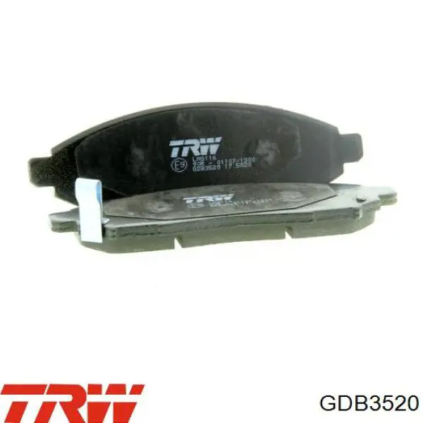 Sapatas do freio dianteiras de disco TRW GDB3520 preço, a partir de 37,15 USD