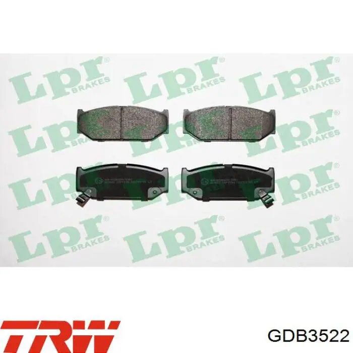 Compre GDB3522 TRW Sapatas do freio dianteiras de disco