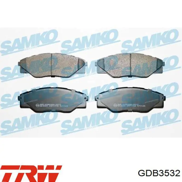 Compre GDB3532 TRW Sapatas do freio dianteiras de disco
