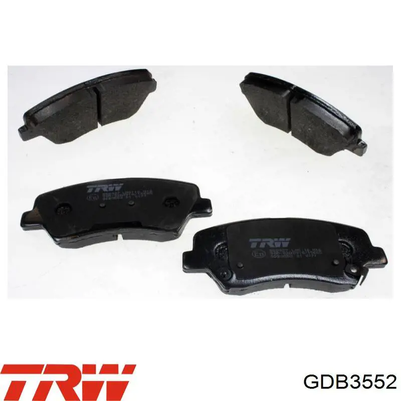 Compre GDB3552 TRW Sapatas do freio dianteiras de disco