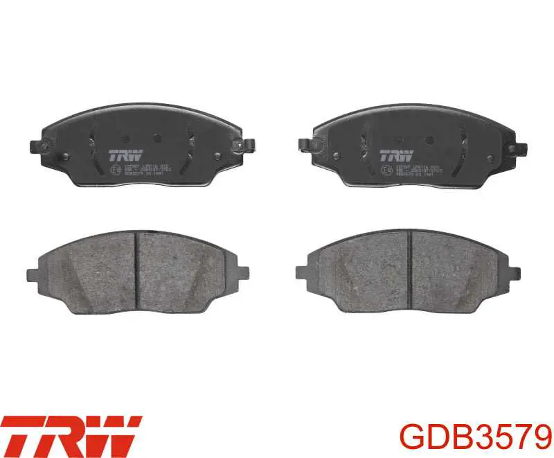 Sapatas do freio dianteiras de disco TRW GDB3579 preço, a partir de 35,53 USD