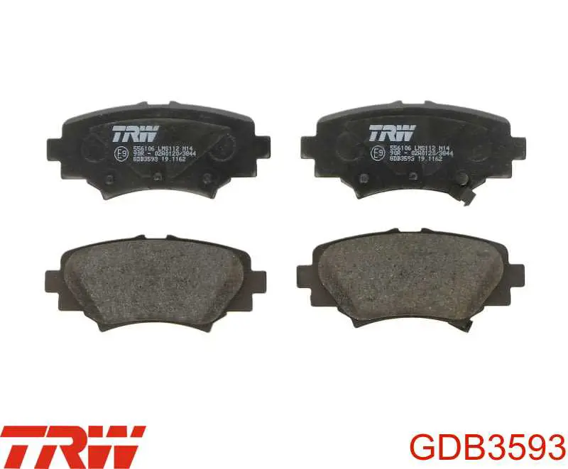 Sapatas do freio traseiras de disco TRW GDB3593 preço, a partir de 39,63 USD