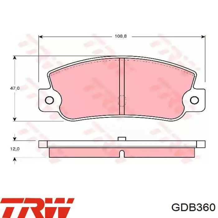 Sapatas do freio traseiras de disco TRW GDB360 preço, a partir de 22,26 USD