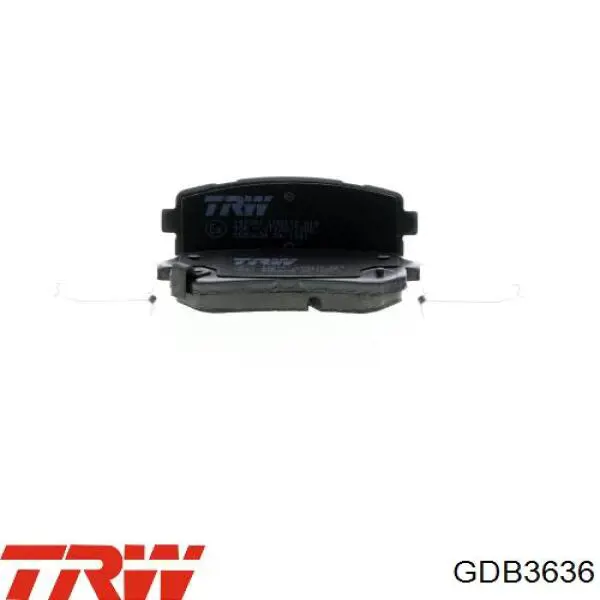 Sapatas do freio traseiras de disco TRW GDB3636 preço, a partir de 27,89 USD