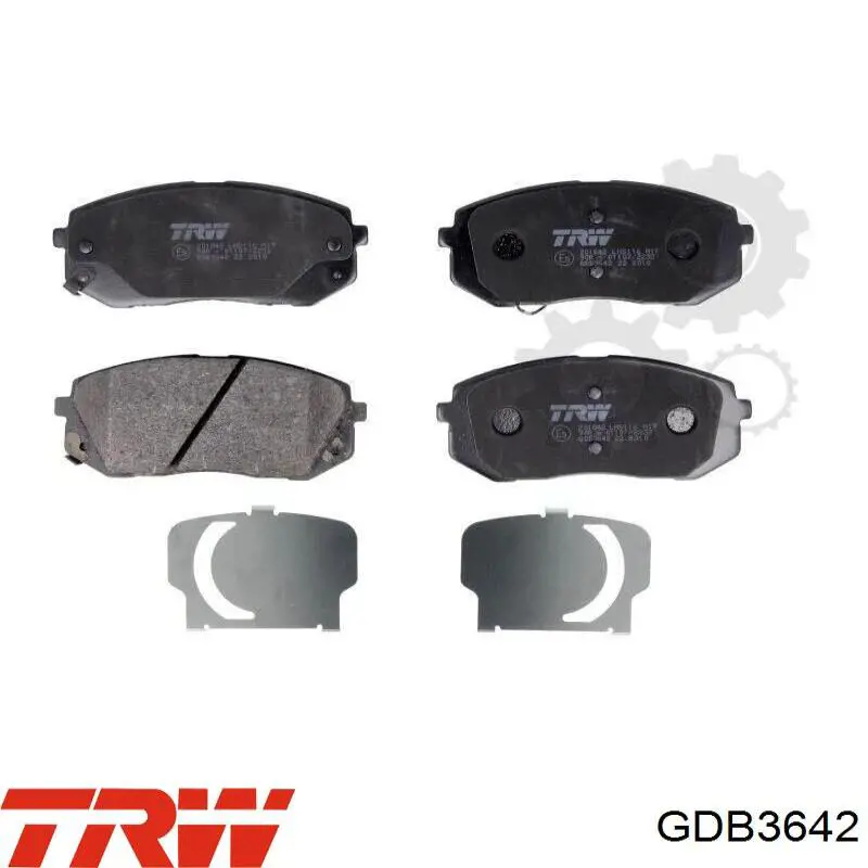 Sapatas do freio dianteiras de disco TRW GDB3642 preço, a partir de 40,54 USD