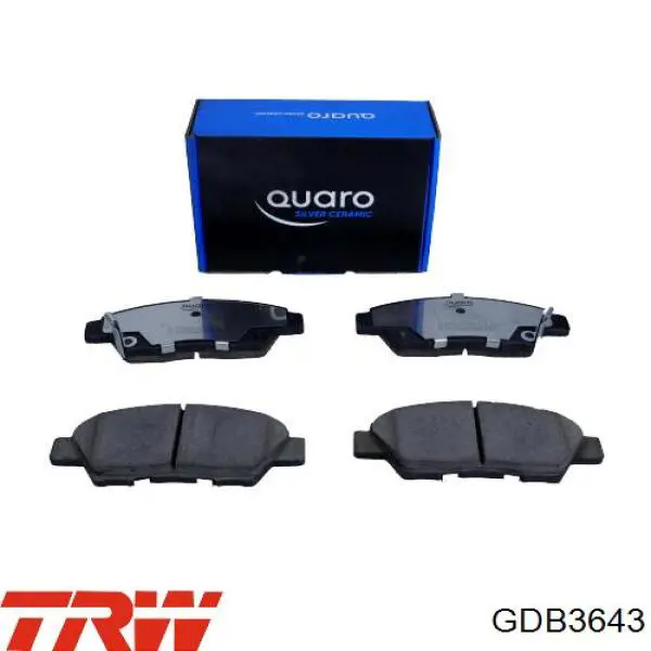 Compre GDB3643 TRW Sapatas do freio dianteiras de disco