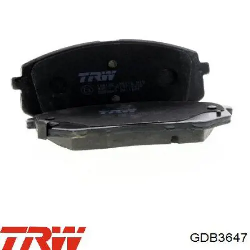 Compre GDB3647 TRW Sapatas do freio dianteiras de disco