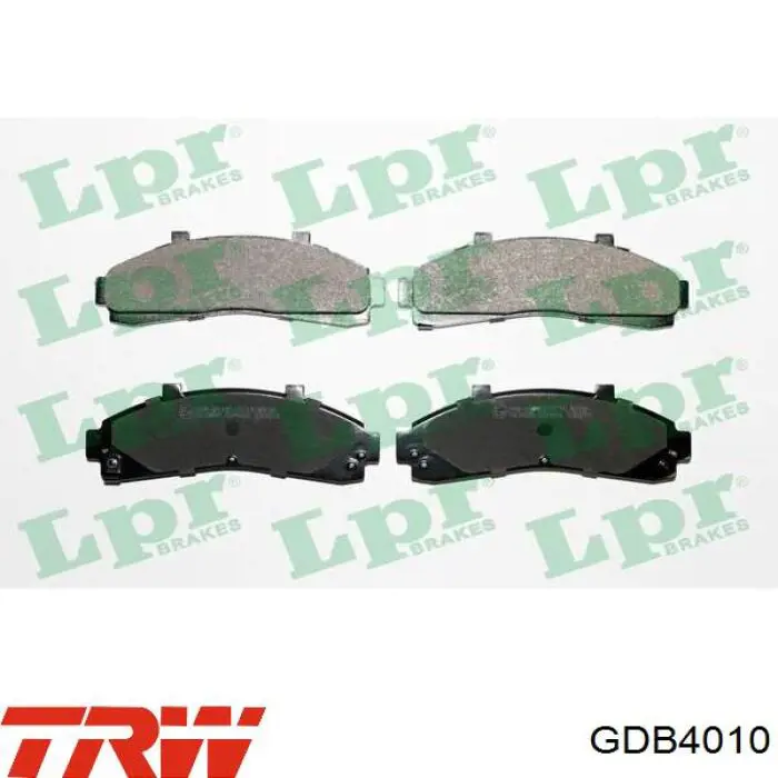 Compre GDB4010 TRW Sapatas do freio dianteiras de disco