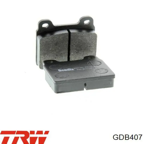 Compre GDB407 TRW Sapatas do freio dianteiras de disco