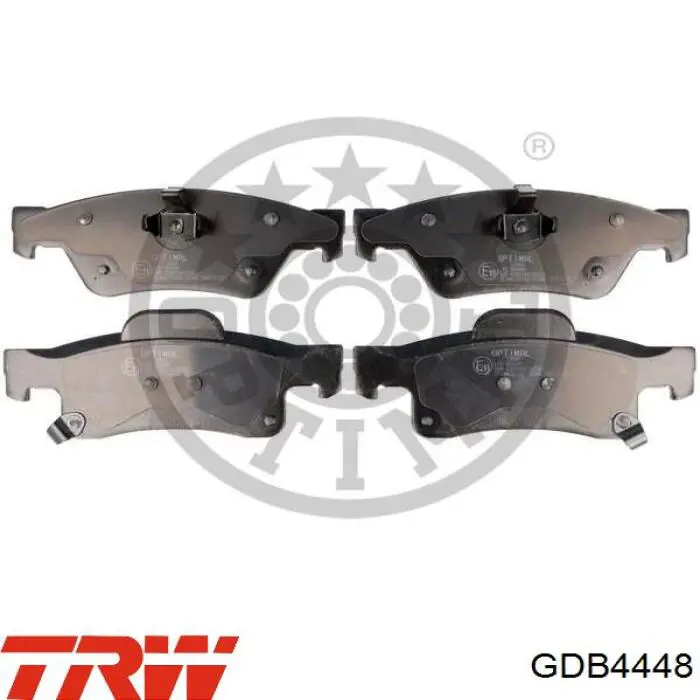 Compre GDB4448 TRW Sapatas do freio traseiras de disco