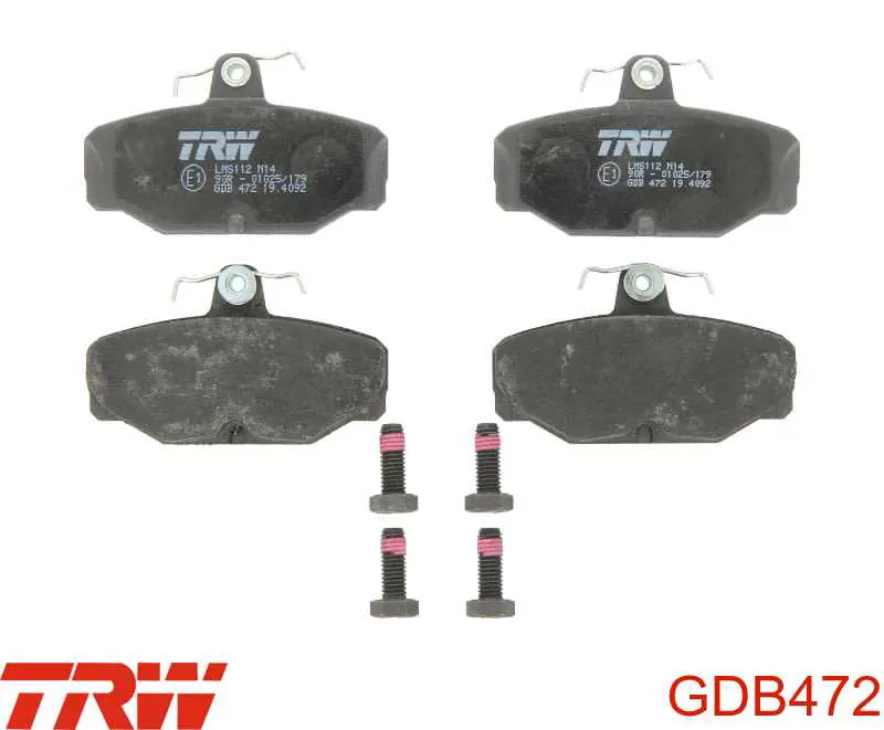 Sapatas do freio traseiras de disco TRW GDB472 preço, a partir de 24,76 USD