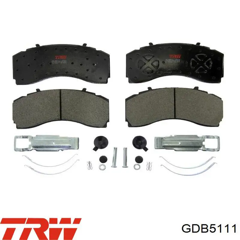 Sapatas do freio dianteiras de disco TRW GDB5111 preço, a partir de 145,27 USD