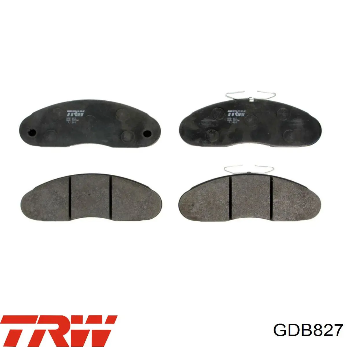 Compre GDB827 TRW Sapatas do freio dianteiras de disco